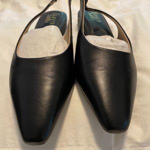 NWT Franco Sarto black slingback flats 8.5